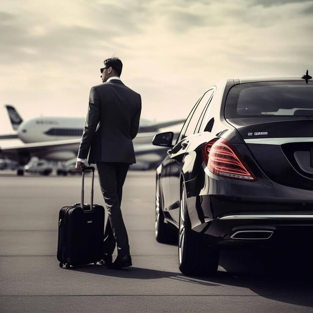 luxury car service BUR airport