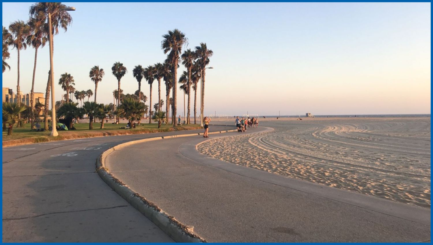Get to Santa Monica State Beach Bike Path