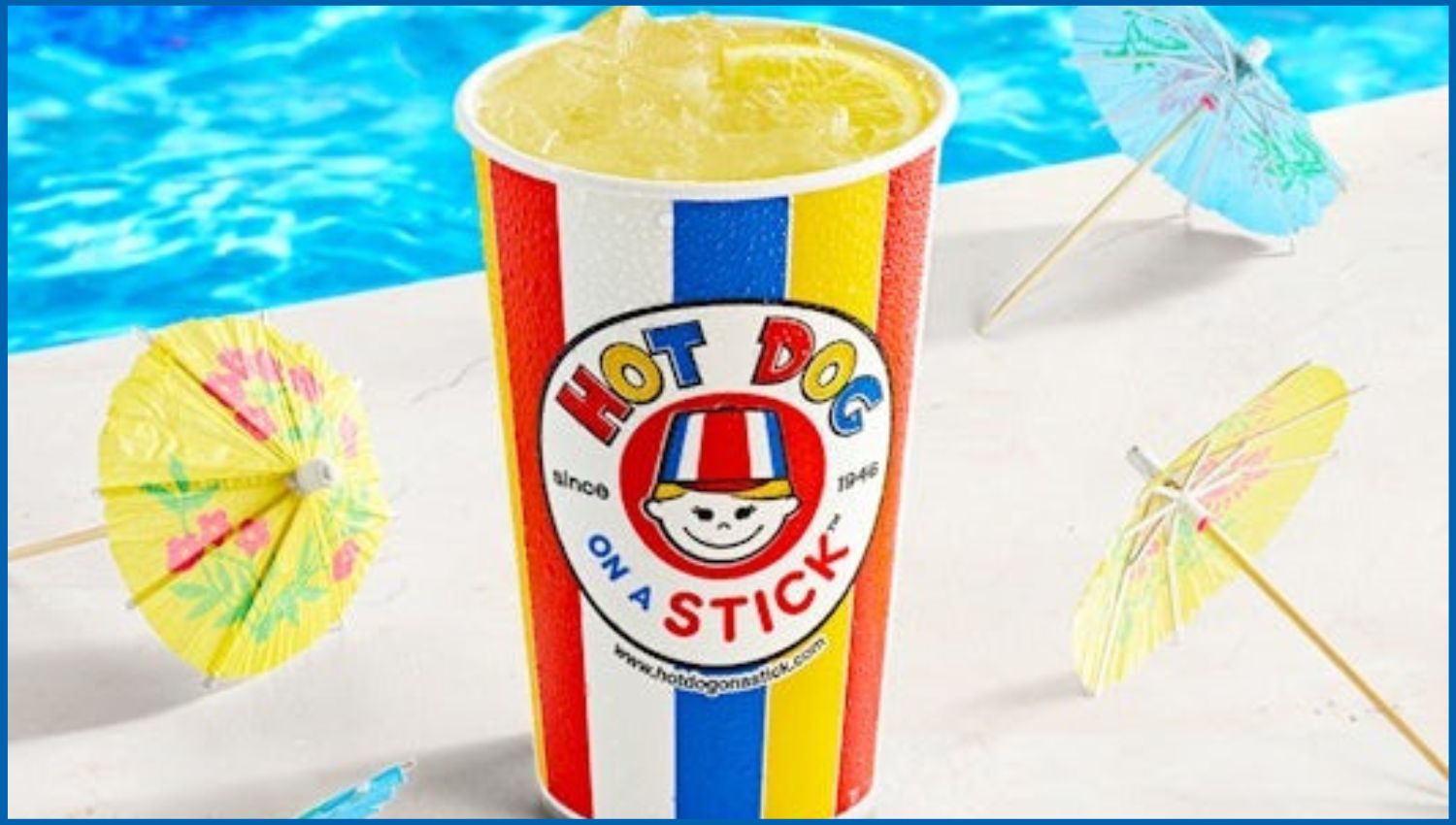 Menu at Hot Dog on a Stick